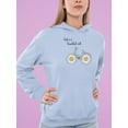 thumbnail image 2 of Daisy Bicycle Ride Hoodie Women -Image by Shutterstock, Female 4X-Large, 2 of 4