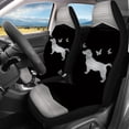 thumbnail image 3 of Uourmeti Dachshund Butterfly Print Full Set Seat Covers for Cars 3 Pieces, Car Seat Covers Polyester Interior Comfortable for most Cars Trucks Sedans, 3 of 9