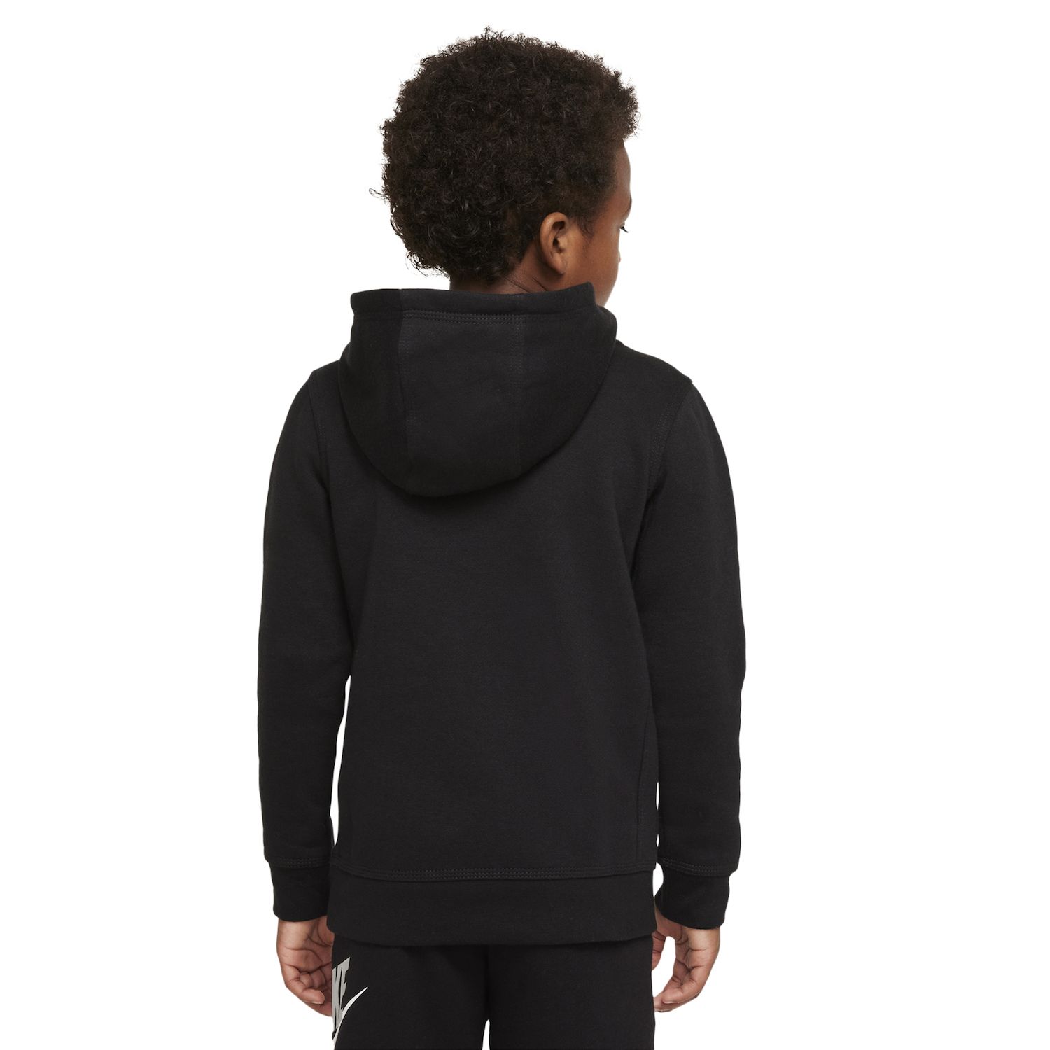Nike Boys' Fleece Pullover Hoodie Black photo 2