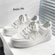 thumbnail image 5 of Zapatos de Hombre, Zapatillas blancas a la moda para Hombre, zapatos con cordones para monopatín, suela gruesa, zapatos vulcanizados versátiles, Zapatillas para Hombre, 5 of 5