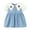 Light Blue, variant on JoyHoop Summer Toddler Baby Girl Dress Denim Ruffle Short Sleeve Dress Kids Casual Dresses Princess Beach Sundress