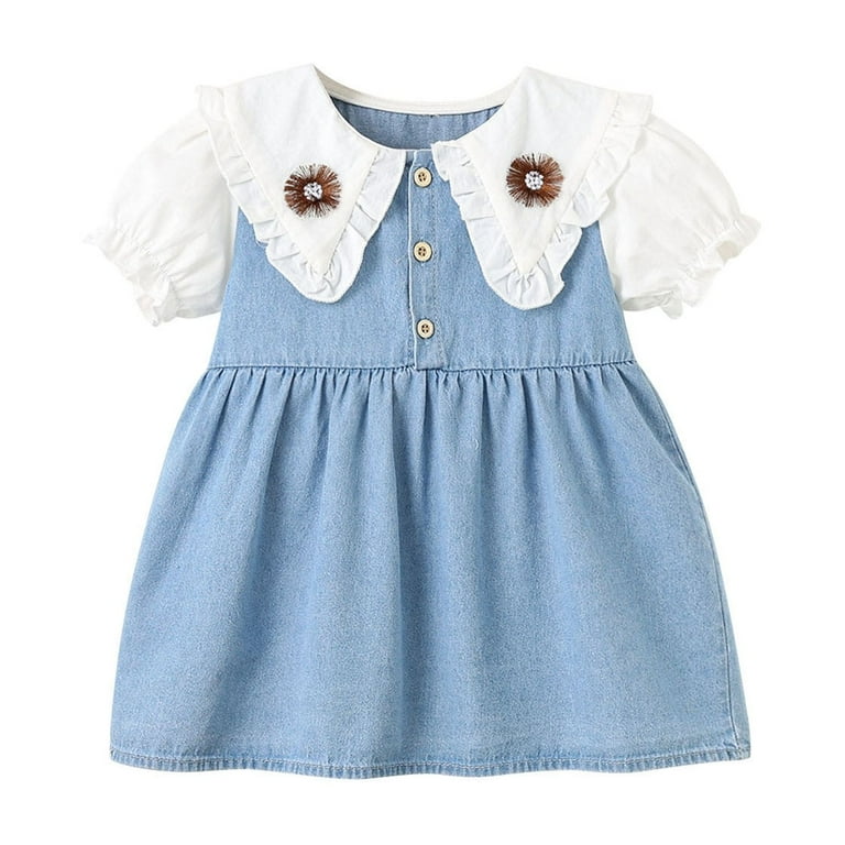 Xdegoge Toddler Floral Dress Summer Puff Short Sleeve Flowy Casual Cute Dresses 6 Month Girl Dress Blue Newborn Girl Clothes Vestido Para Nia Your Orders - Walmart.com Xdegoge Toddler Floral Dress Summer Puff Short Sleeve Flowy Casual Cute Dresses 6 Month Girl Dress Blue Newborn Girl Clothes Vestido Para Nia Your Orders - Walmart.com