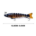 thumbnail image 3 of 12.8cm Multi Jointed Fishing Lure Swimbait Sinking Hard Bait Realistic Minnow Saltwater Freshwater Tackle, 3 of 5