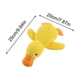 thumbnail image 2 of Durable Squeaky Plush Duck Dog Toy, Self-Play Boredom Buster for Dogs, Teething Chew Comfort Toy, Flat Lying Design(Squeaker), 2 of 7