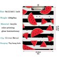 thumbnail image 2 of FMSHPON Summer Stripes Watermelon Clipboard Hardboard Wood Nursing Clip Board and Pull for Standard A4 Letter 13x9 inches, 2 of 5