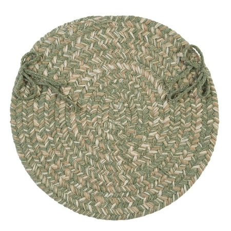 

Set of 4 Green Handmade Chair Pad 15