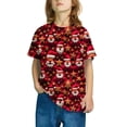 thumbnail image 4 of Zwiiyzr 3-14Y Christmas Shirts Toddler Boy Girls Short Sleeve Tees T-Shirt Christmas Graphic Tees Holiday Tops Toddler To Big Kids Claret, 4 of 4