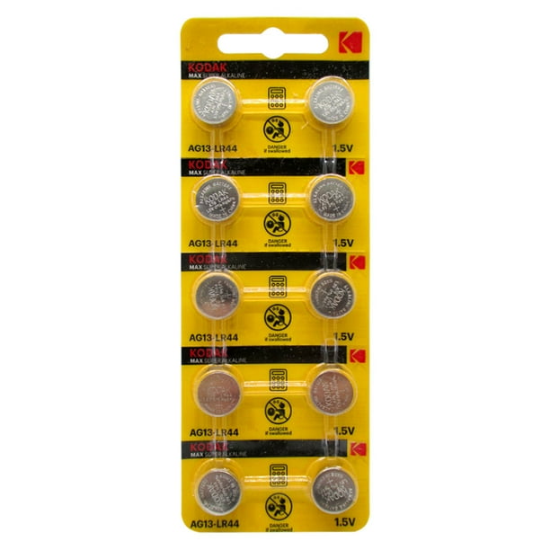 Kodak Ag13 Lr44 Alkaline Button Cell Battery 10 Pack Walmart Com Walmart Com