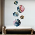 thumbnail image 3 of Designart "Pink Geode Exploration IV" Abstract Marble Metal Wall Art Set of 5 Piece, 3 of 5
