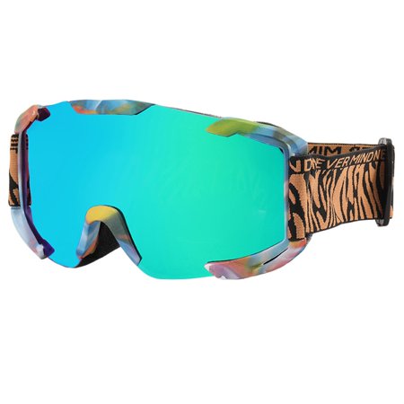 IMISSILLEB Ski Goggles Over Glasses for women men kids, Anti-Fog Dustproof UV Protection Polarized Snowboard Goggles for Motorcycle