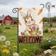 thumbnail image 4 of TanSiDing Happy Easter Garden Flag Double Sided Outside, Easter Eggs Bunny Holiday Yard Outdoor Flag, 4 of 6
