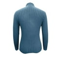 thumbnail image 4 of Juslio Womens Sweaters Pullovers Sweaters Solid Crew Neck Long Sleeve Knit Blue, 4 of 6