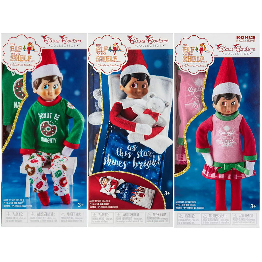 The Elf on the Shelf Claus Couture Slumber Party 2 Pack: Donut Be ...