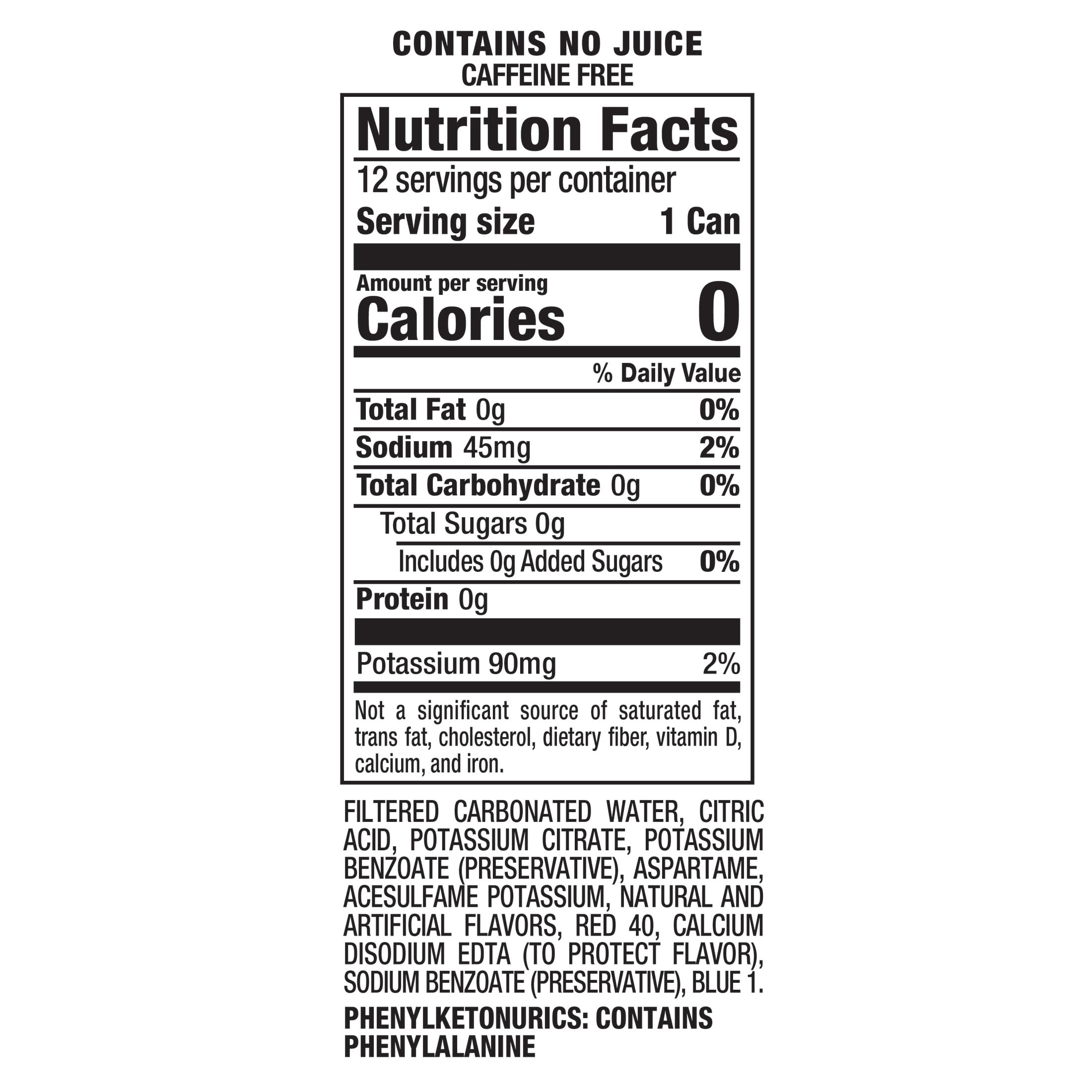 7UP Caffeine Free Shirley Temple Pomegranate and Cherry Flavored Zero Sugar Soda Pop, 12 fl oz cans, 12 pack