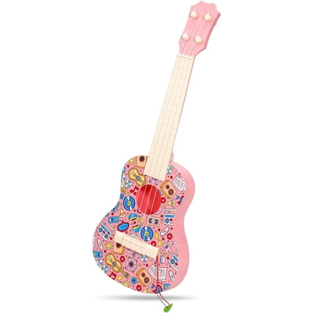 21in Ukulele Guitar for Kids, 4 Strings Kids Guitar Ukulele Musical Instruments Learning Educational Toys with Picks for 3 4 5 6 7 8 9 10 11 12 Kids Toddler Boys Girls