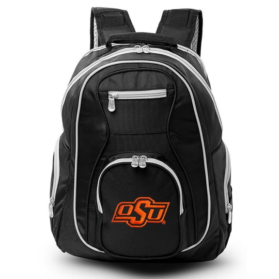 NCAA Oklahoma State Cowboys Premium Laptop Backpack with Colored Trim