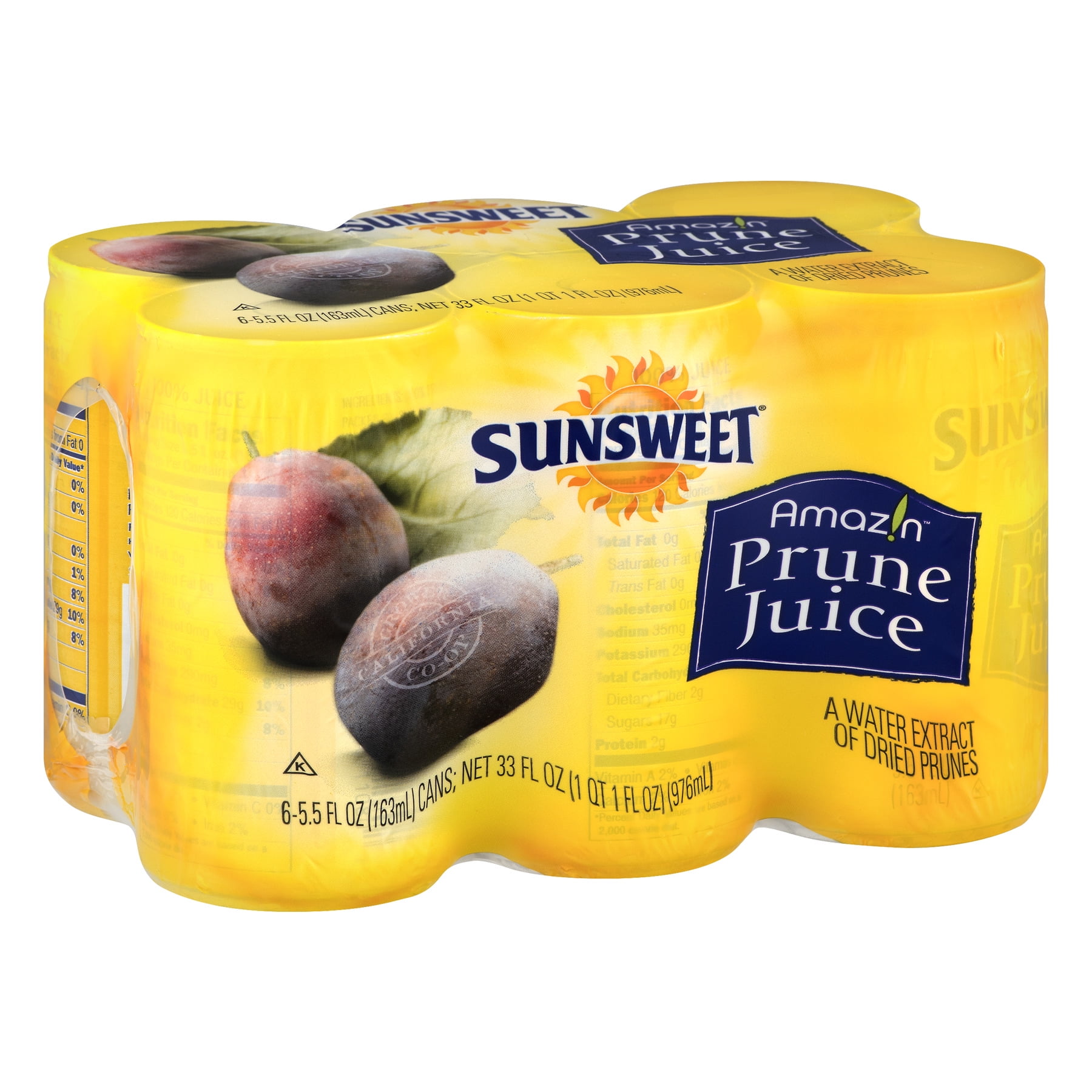 Sunsweet Amazin Prune Juice, 5.5 Fl Oz, 6 Count