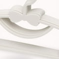 thumbnail image 3 of 10 Pack Colour Plastic Baby Hangers, Extendable Hangers, Children Coat Hangers with Stackable Hooks, Non-Slip Toddler Hangers for Kids Children Clothes Dresses (White), 3 of 5