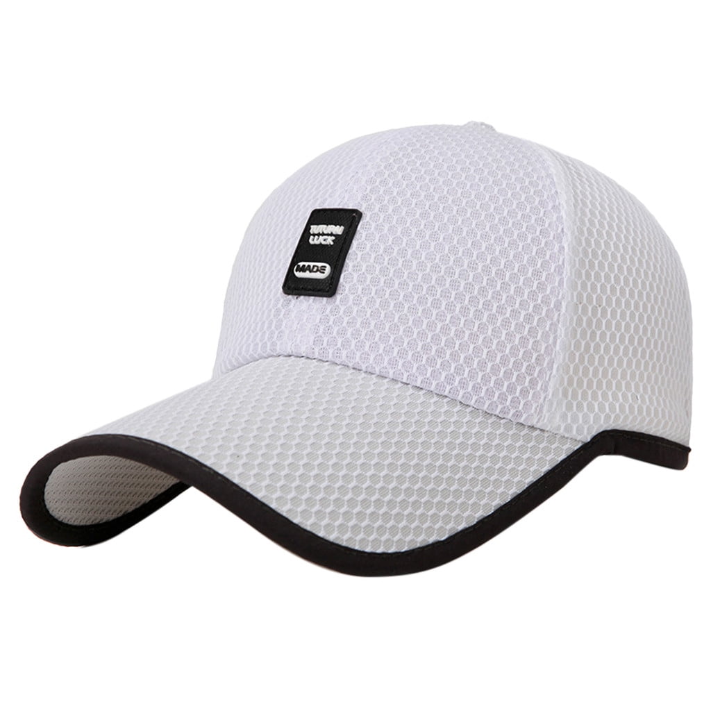 Baseball Cap Adjustable Classic Cotton Summer Mens Ladies Hat Contrast Two Tone 