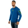 thumbnail image 2 of Avenue George V Paris Men's GV Signature Chenille Crewneck Sweatshirt (Small, Blue), 2 of 4