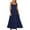 Dark Blue, variant on Maxi Dresses for Women 2024 Women's Summer Casual Long Maxi Beach Vacation Dresses Sleeveless Flowy Tiered Sun Dress With Pockets