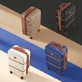 thumbnail image 2 of Gowill 4 Piece Luggage Set 27/23/19/14 inch Hardshell Lightweight Carry-on and Checked Suitcase with Spinner Wheels.Champagne Tan, 2 of 13
