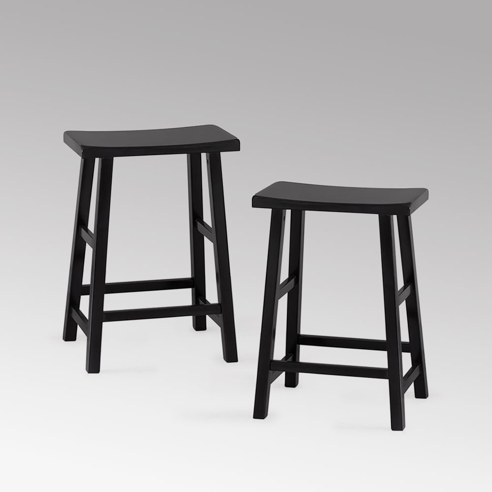 Maine 24" Counter Stool, Black