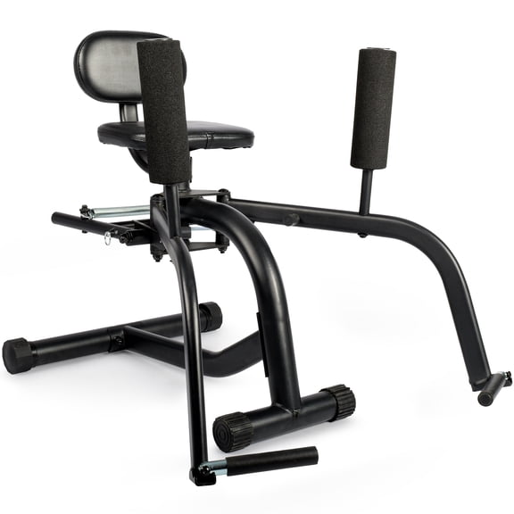 Leikefitness Hip Abductor and Thigh Exercise Machine, Compact Glute Trainer with Resistance Band, Adjustable 360-Degree Leg Pads for Home Gym Workouts