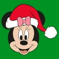 thumbnail image 2 of Boys Minnie Mouse Christmas Santa Hat Portrait T Shirt, 2 of 5