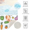 thumbnail image 3 of Yayeee Bath Rug for Bathroom Floor Non Slip Contour Fluffy Soft Absorbent Mat, 20"x24", Green Vegetables Pattern, 3 of 7