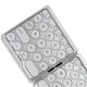 thumbnail image 5 of inalámbrico plegable de 140 mAh con almohadilla , carga USB, para Windows, Android, IOS, teléfonos móviles, tabletas, computad Gris-plata shamjiam Teclado plegable inalámbrico, 5 of 7