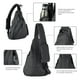 thumbnail image 5 of Mochila bandolera JESSIE & JAMES Peyton de nailon negro, 5 of 6