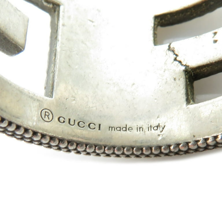 Pre-Owned GUCCI Ring G Logo Silver 925 Men's No. 17 (Good