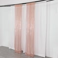 thumbnail image 3 of Balsa Circle 2 Blush Panels 8 x 2 feet Sequin Drapery Backdrop Curtains with Rod Pockets Wedding Party Photobooth Ceremony Event, 3 of 8