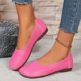 thumbnail image 6 of HAOTAGS Womens Closed Toe Shoes Flat Spring Summer Dressy Shoes Hot Pink Size 9, 6 of 8