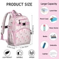 thumbnail image 6 of Doodle Poodle Image Backpack for School,Cute School Bag,Schoolbag with Adjustable Shoulder Straps & Padded Back,15.25"x11.5"x5.25", 6 of 6