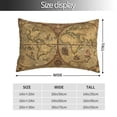 thumbnail image 2 of Kdxio Cotton Pillow Cases 16"x24" Pillowcases,Soft and Breathable Bedroom Pillow Cases-World Map1-No Pillow Core, 2 of 5