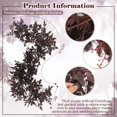 thumbnail image 3 of Guvpev 2Pcs Fall Garland for Mantel, 6FT Plum Cimicifuga Seeded Garland, Autumn Leaves Garlands, Artificial Cimicifuga Ramose Plant Leaf Garlands, Thanksgiving & Halloween Indoor Outdoor Fall Decor, 3 of 8