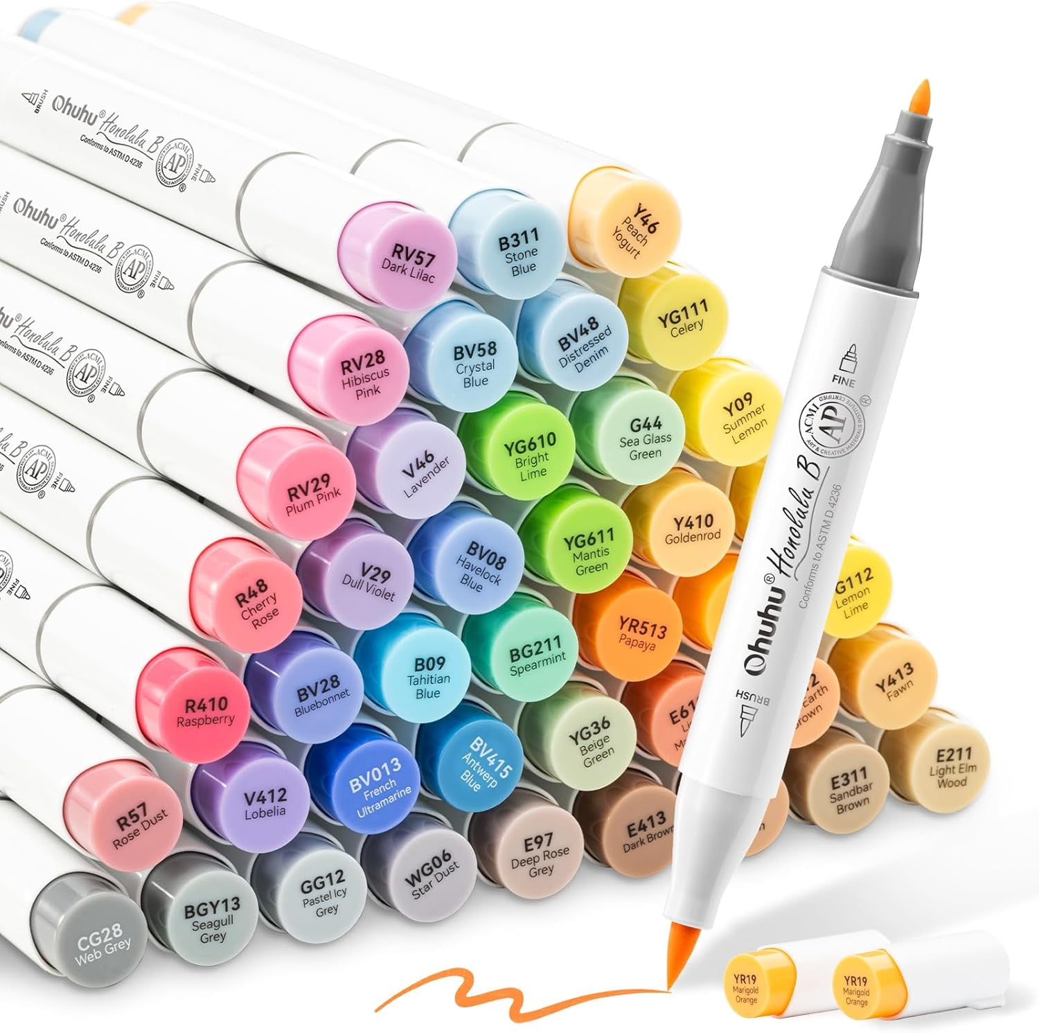 Arteza Professional EverBlend Dual Tip Artist Brush Sketch Markers