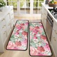 thumbnail image 4 of Kitchen Rugs Sets Of 2,Pioneer Flower Floral Print Pattern Anti Fatigue Kitchen Mat Rugs Non Slip Washable,Decorative Kitchen Floor Mats for Kitchen,Sink,Laundry,17"x47"+17"x47", 4 of 5