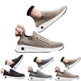 thumbnail image 5 of NOKIO Mens Hiking Sneakers S𝗅ip On Elastic Strap Sport Shoes Comfortable Soft Sole Running Shoes Breathable Knit Non-S𝗅ip Athlet𝗂c Shoes Wide Width Casual Walking Shoes for Back to College, 5 of 9