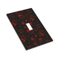 thumbnail image 3 of ZICANCN Outlet Covers Wall Plate, Red Horror Hand Print Light Switch Cover Decorative, Duplex Toggle Combo 1-Gang, 3 of 9