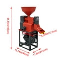 thumbnail image 2 of Rice Milling Machine Peeling Grinding Brown Rice Commercial 130-170KG/H 220V 1.8KW, 2 of 14