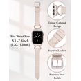 thumbnail image 3 of Correa de reloj Minyee Leather compatible con Apple, 41 mm, 40 mm, 38 mm, 44 mm, 3 of 7