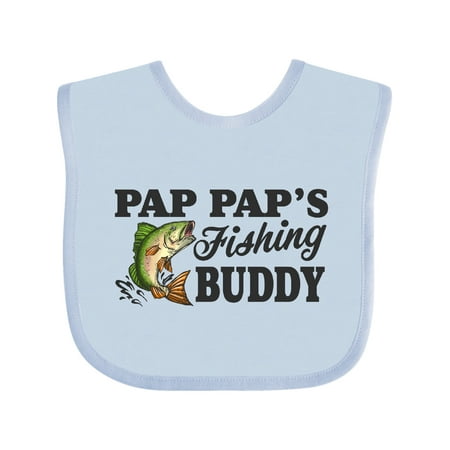 

Inktastic Pap Pap s Fishing Buddy Gift Baby Boy Bib