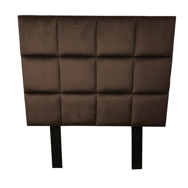 Cabecera El Bazar Store Cuadrum Individual Terciopelo Chocolate