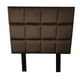 thumbnail image 1 of Cabecera El Bazar Store Cuadrum Individual Terciopelo Chocolate, 1 of 1