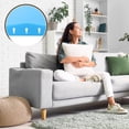 thumbnail image 7 of Uxcell 2 Pack Couch Cushion Support, 20" x 20" Curved Sofa Support Board for Sagging Cushion Seats, Foam Furniture Seat Sagging Replacement, Black, 7 of 7