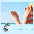 thumbnail image 3 of shiyou-Toe Rings for Women Sterling Silver Toe Ring Hypoallergenic Adjustable Open Rings for Women (With Gift Box), 3 of 4