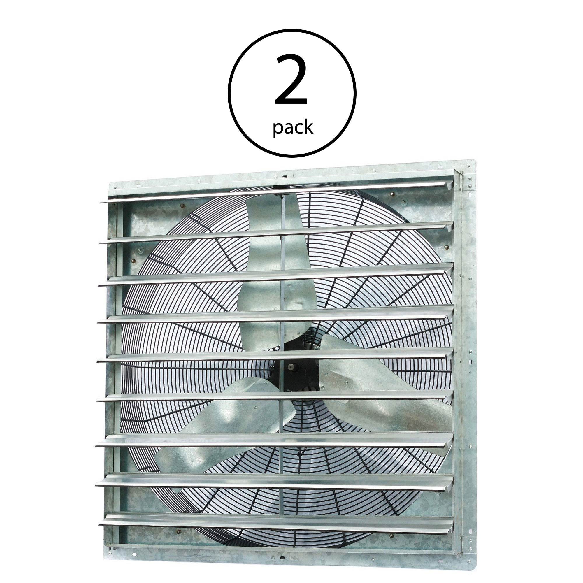 iLiving 36" Single Speed Shutter Wall Mountable Indoor Exhaust Fan (2
